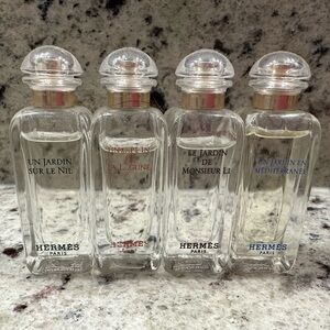 Gently used Hermes mini fragrance variety bottles